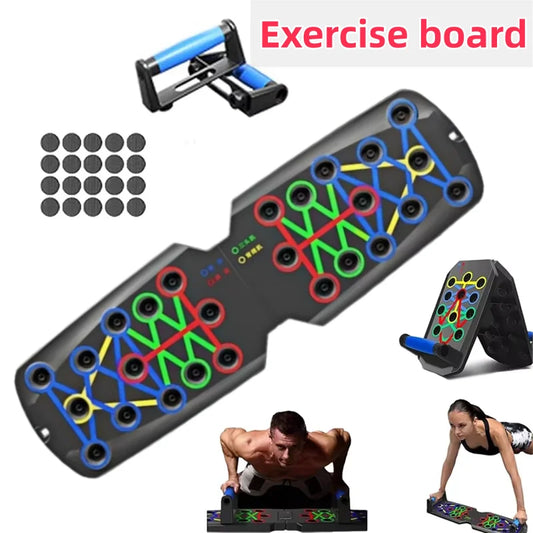 Multifunctional Push-Up Board - Fitness and Muscle Training Equipment, Home Exercise Set  Foldable Push-Up Rod,Resistance Device