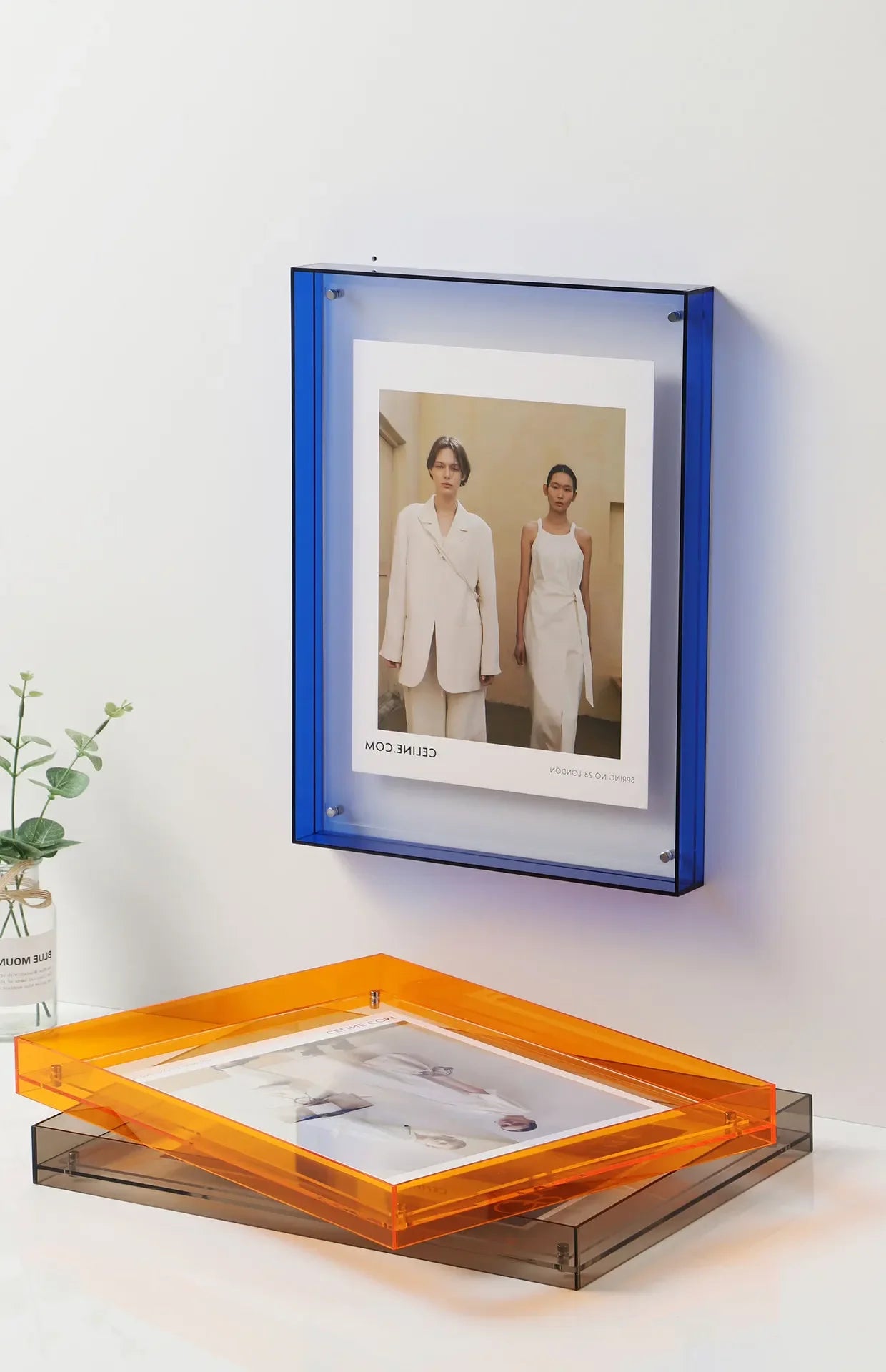 Transparenter Acryl-Fotorahmen DIY Poster Malerei Flur Schlafzimmer Wanddekoration Ins Style Tischbilderrahmen