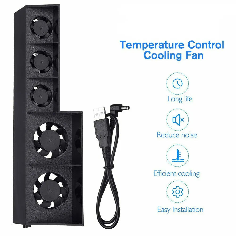 Ventilateur de refroidissement Refroidisseur DC 5V pour console de jeu Sony PS4 Pro Slim Playstation Play Station PS 4 Réfrigérateur USB Ventilateur Portable