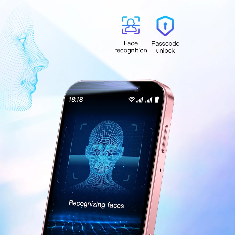 SOYES XS18Pro Neues 3,0" Mini-Smartphone 2GB RAM 16GB ROM Android 9.0 Gesichtserkennung Dual SIM Standby 3G Klein Handy