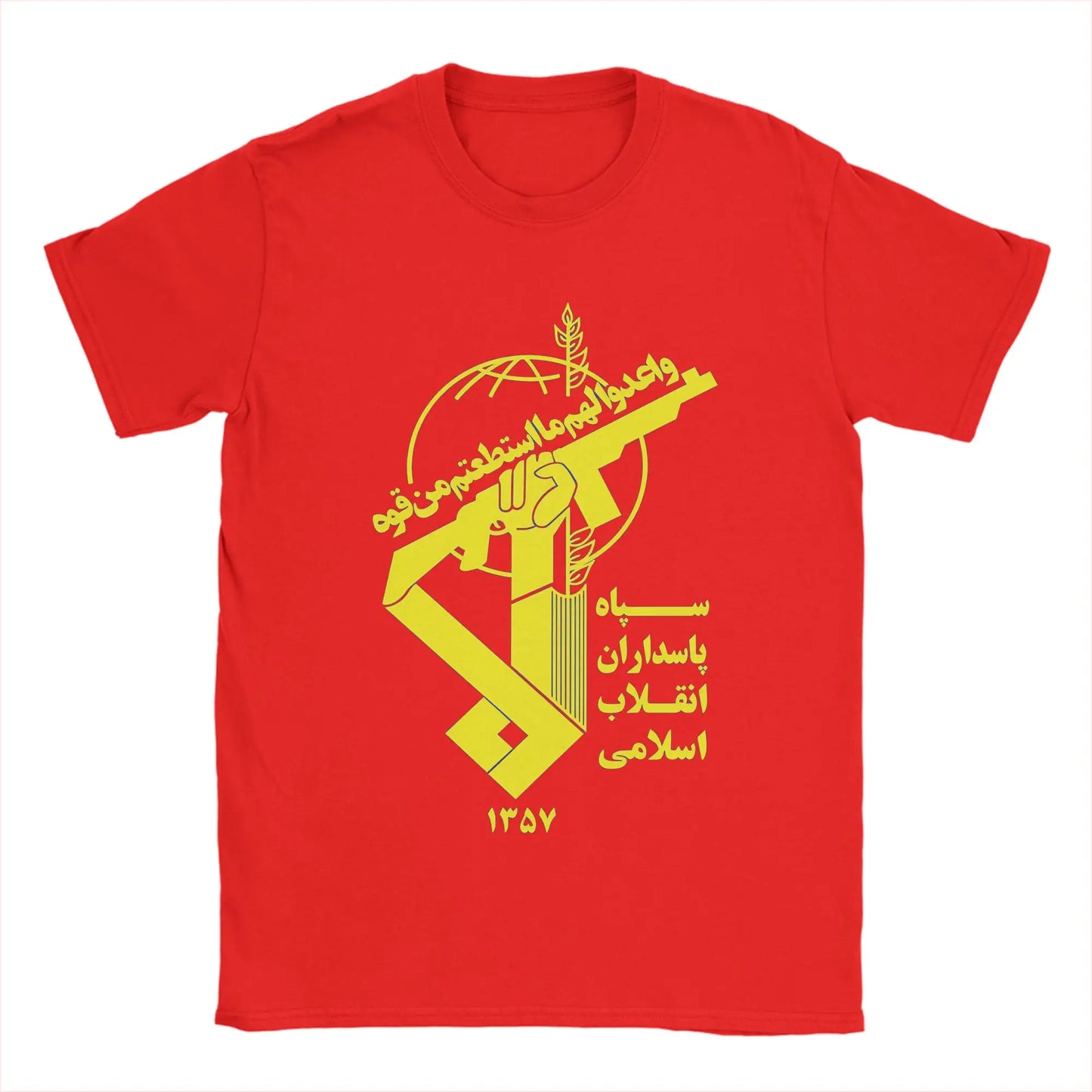Herren IRGC T-Shirts 100 % Baumwolle Kleidung Hipster Kurzarm Rundhals-T-Shirts Neu eingetroffene T-Shirts