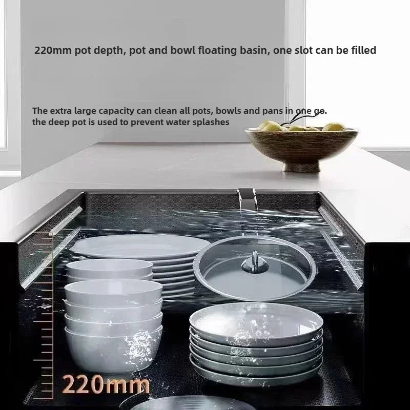 Stainless Steel Thickened SUS304 Sink,Household Kitchen Sink, Dishwashing Nano Process Countertop Sink Sink Kitchen