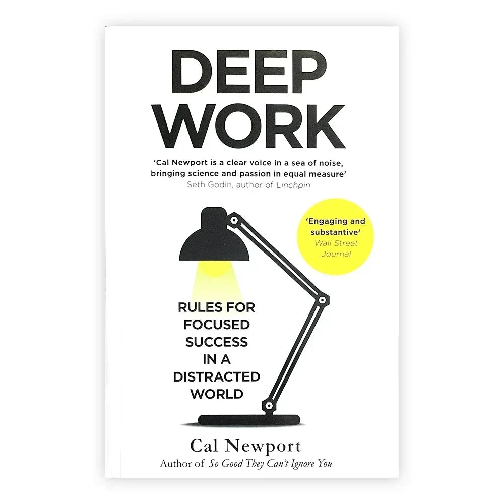 【AUF LAGER】Deep Work Englisches Buch von Cal Newport Regeln für konzentrierten Erfolg in einer abgelenkten Welt Führung & Motivation Bücher