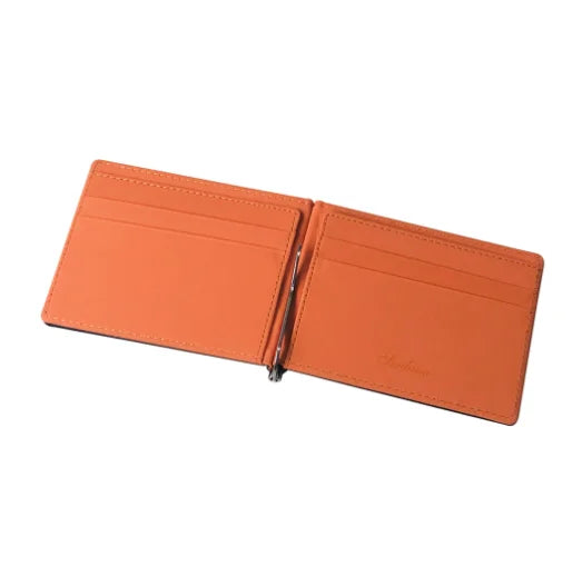 Portefeuille court pour hommes en cuir PU, porte-monnaie, pinces à billets, porte-cartes d'identité et de crédit, pochette fine et solide pour hommes