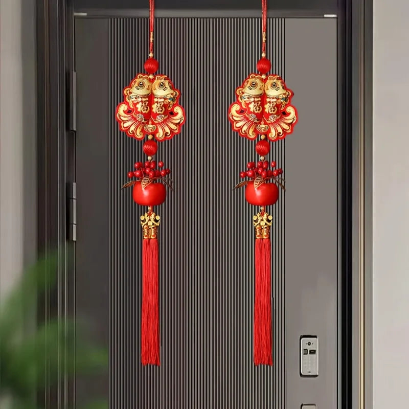Chinesisches Neujahr 2026 Dekorationen Chinesisches Frühlingsfest Hängender Anhänger Tür Wand Ornament Traditionelle chinesische Raumdekoration