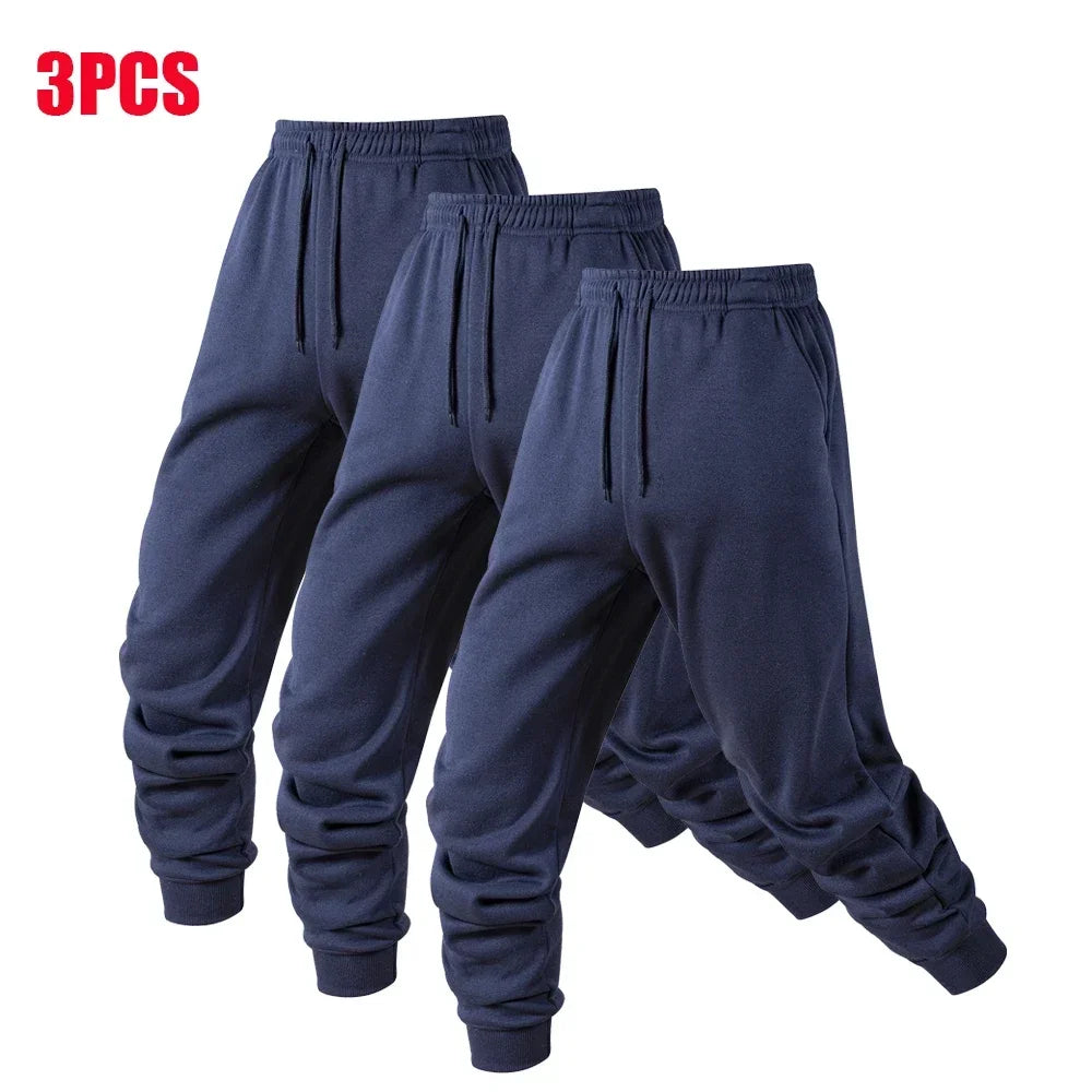 1/3 Pack Men's Warm Sports Pants Male Casual Sportswear Running Workout Long Pants Sport Trousers Jogger Sweatpants