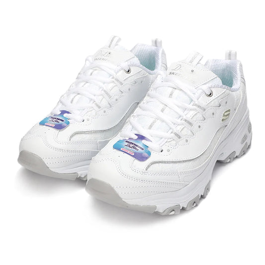 Skechers Women's Shoes Casual Shoes Easiest for Match Plaid Sports Shoes 1159-Wht