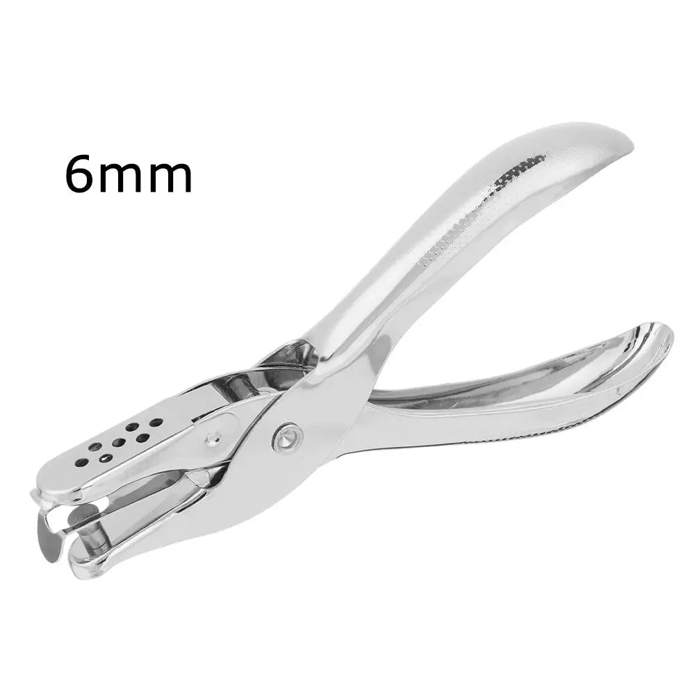 Poinçonneuse manuelle simple trou 3/6mm Outil de poinçonnage en métal pour Scrapbooking Boucles d'oreilles Colliers Cartes Fournitures scolaires de bureau