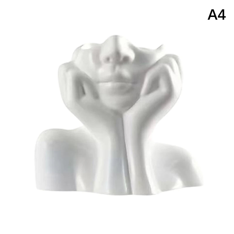 Multifunktionaler Schreibtisch-Organizer, kreative menschliche Körperform-Vase, Make-up-Pinsel- und Stifthalter, Statuen-Ornament, Heim- und Bürodekoration