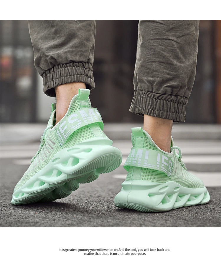 Atmungsaktive Freizeit-Sportschuhe für Frühling und Sommer, leichte, flache Lauf-Slipper für Damen und Herren
