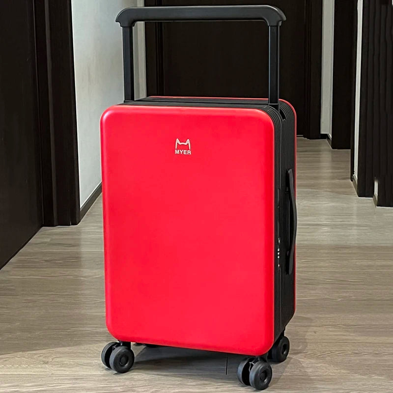 Valise PC KLQDZMS 20"24Inch, Grande capacité, Boîte d'embarquement, Valise à roulettes pour femme, Valise à code pour homme avec roues, Bagages roulants