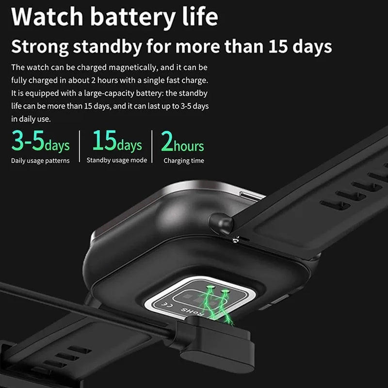 Montre Intelligente 2026 D8 Pro avec Écran 2,01 pouces, Écouteurs sans Fil, Fréquence Cardiaque, Pression Artérielle, Oxygène Sanguin et Assistant Sportif