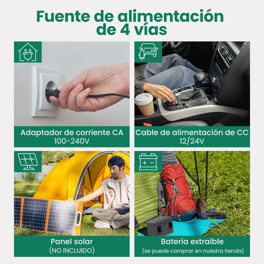 Réfrigérateur/congélateur portable à compresseur Elite 40L 50L 60L pour voiture 12/24V DC 100-240V AC Mini réfrigérateur pour camping, barbecue, ultime