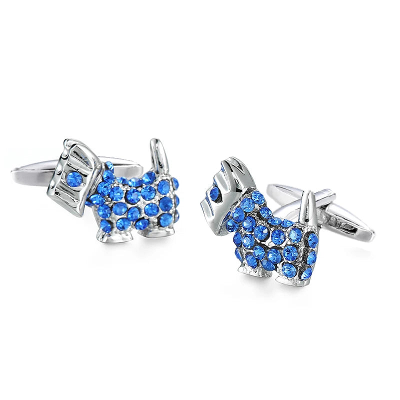 Klassische französische Herrenhemden Manschettenknöpfe, niedliche Tiere, Schmetterling, Schildkröte, Hund, Hufeisen, Manschettenknöpfe, Business-Anzug, Accessoires, Schmuck