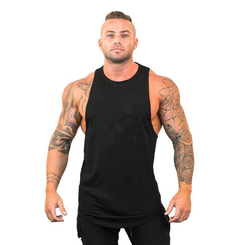 Débardeur de sport sans manches pour homme - Maillot de corps pour homme - Haut de sport pour homme - Vêtement de sport - Haut de sport stringer
