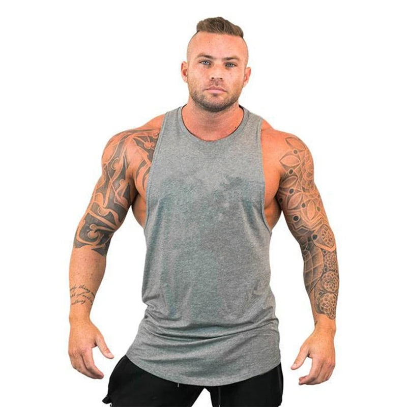Débardeur de sport sans manches pour homme - Maillot de corps pour homme - Haut de sport pour homme - Vêtement de sport - Haut de sport stringer