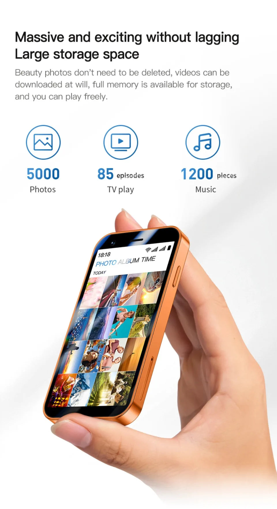SOYES A17 Mini Android8.1 Smartphone 3.0 Zoll 2GB RAM 16GB ROM Dual SIM Standby Play Store 3G kleines Telefon