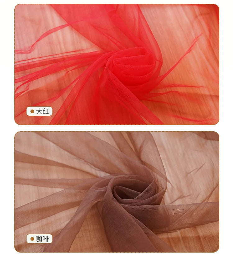 Tissu maillé doux crypté 160x50/500cm pour robes de mariée, décorations de mariage, rideaux en gaze, moustiquaires, tissus pour jupes DIY