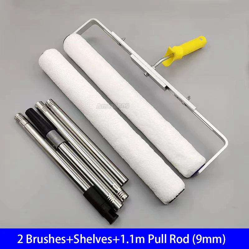 Rouleau à Peinture 18 pouces Brosse Peluche Courte-Moyenne-Longue Outil de Peinture pour Décoration Murale 6MM/9MM Support de Outil de Peinture