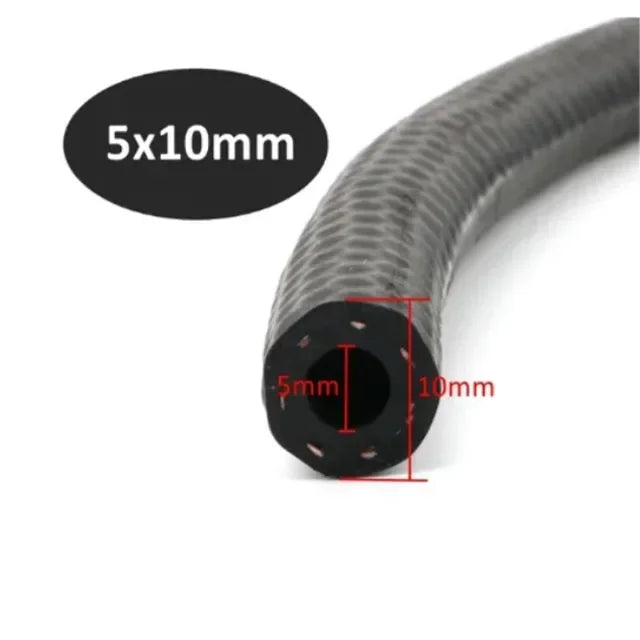 Tuyau de durite de voiture en caoutchouc résistant à l'huile diesel essence 4 5 6 8 10 12 13 14 16 19 22 25mm de diamètre, tube de tuyau de carburant en caoutchouc NBR flexible