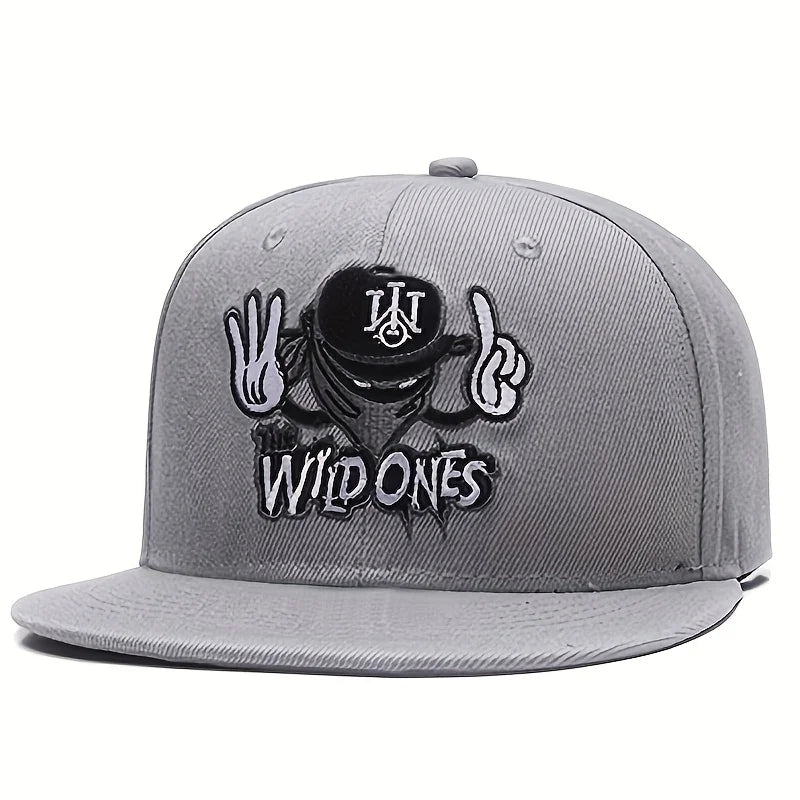 Casquette de baseball brodée de dessins animés de mode, casquette universelle pour hommes et femmes, casquette de hip-hop tendance, chapeaux de sport de plein air