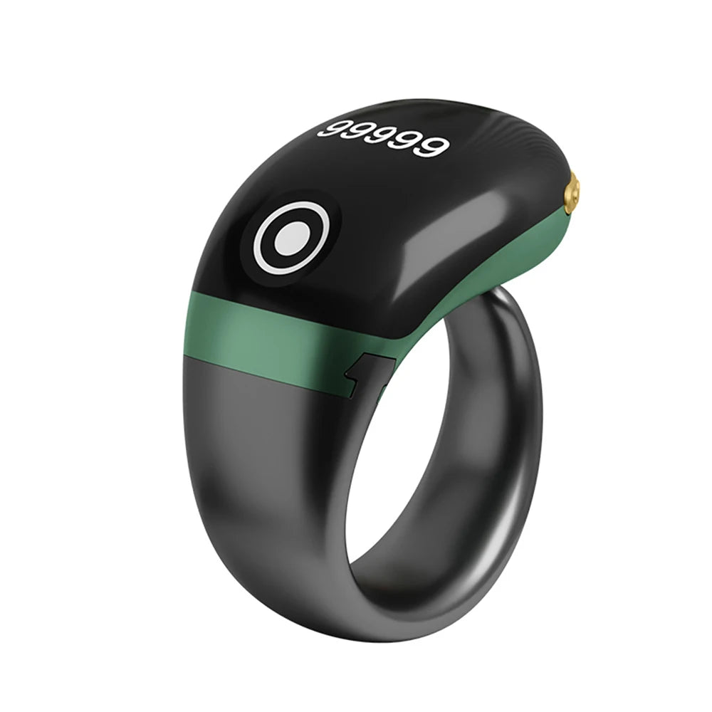 Smart Tasbih Tally Counter 0~99999 Muslims Tasbeeh Zikr Ring Prayer Time Vibration Reminder Type-C Ring Counters OLED Display