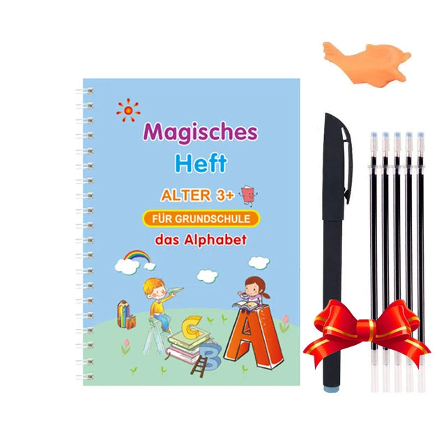 Sank Magic Practice Deutsch Übungsbuch Stift Spanisch Kalligraphie Für Kinder Kostenloses Abwischen Englisch Französisch Wiederverwendbares Schreiblernbuch Kostenloser Versand