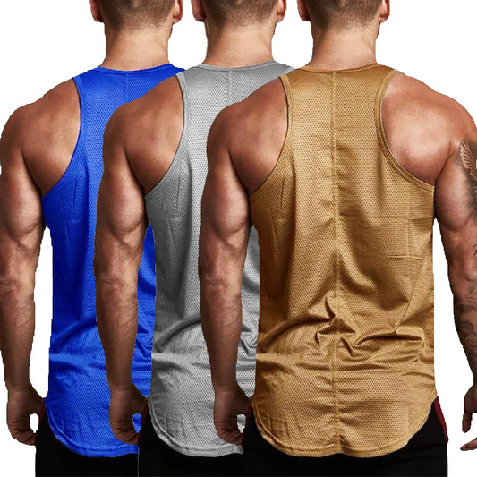 Débardeur de course pour hommes, été, sport, gilet de gym, séchage rapide, débardeur d'entraînement, maillot de corps, chemise sans manches de fitness musculation pour homme