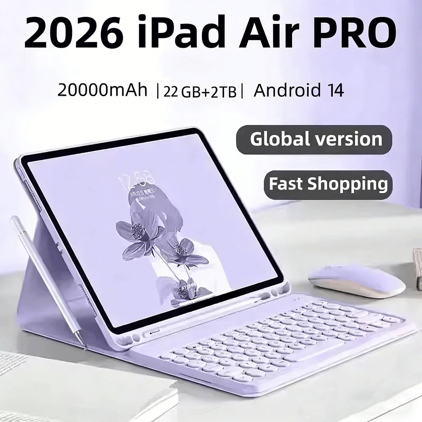 Original Tablet iPad Air Pro 11 Zoll 22 GB RAM 2 TB ROM Tablet Android 14 Pad Tablet PC Telefon Dual SIM Wifi Multifunktions-Tab PC