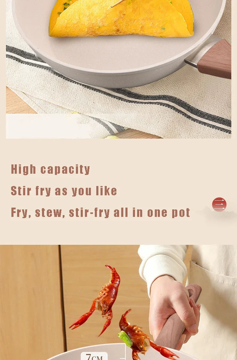 Batterie de cuisine spéciale pour poêles antiadhésives : casseroles, poêles à frire, woks, poêles à steak, crêpières, induction, gaz.