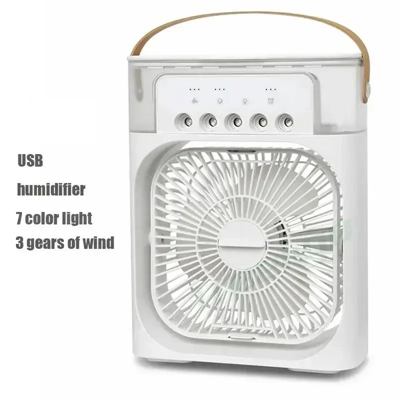 3-in-1-Ventilator, Klimaanlage, kleiner Haushalts-Luftkühler, LED-Nachtlicht, tragbarer Luftregulierungsventilator, Büro-Heimventilator, neu