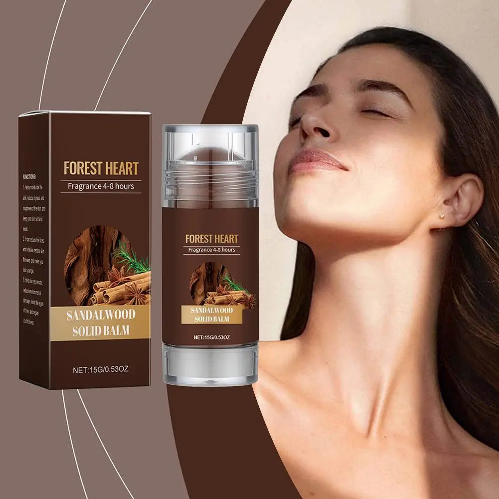 Sandelholz Festparfüm für Männer Holzig Leichtes Parfüm Balsam Langanhaltender Duft Deo-Stick Geruchsentferner Feste Balsame