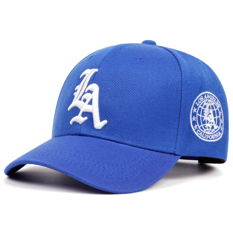 Casquette de baseball tendance pour femme, broderie latérale "New LA Letter" 2025, casquette décontractée pour homme, casquette pare-soleil de sport en plein air, casquette hip-hop