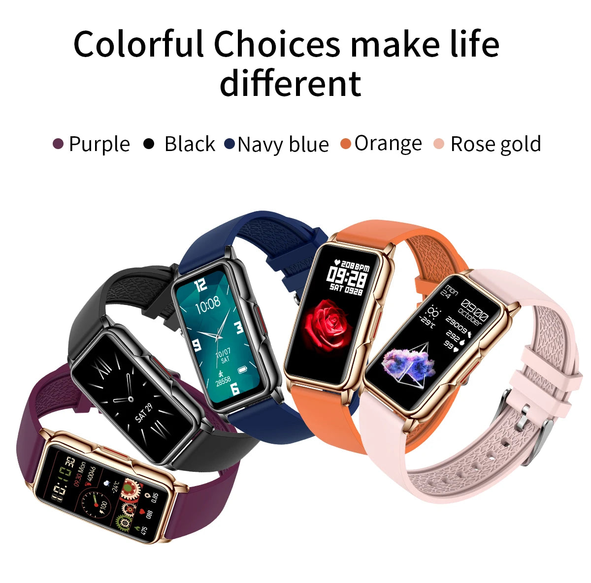 Für Android IOS Smart Armband Frauen Smartwatch Männer Herzfrequenz Blutsauerstoff Wasserdicht Sport Smart Band Uhr Für Damen +Geschenk