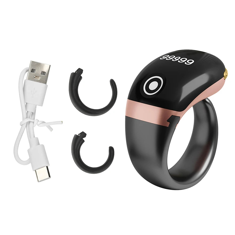 Smart Tasbih Tally Counter 0~99999 Muslims Tasbeeh Zikr Ring Prayer Time Vibration Reminder Type-C Ring Counters OLED Display