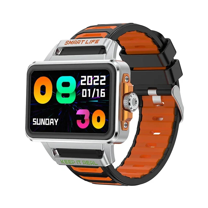 Hip-Hop-Fashion-Persönlichkeit Smartwatch 1,57 Zoll HD-Bildschirm 24h Kontinuierliche Herzfrequenz Schlafmonitor Spiel Wasserdichte Smartwatch
