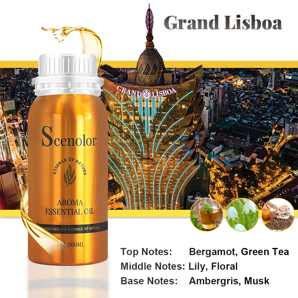 500ML Hotel Room Fragrance Diffuser for Home Air Freshener Scenting Device Air Purifier Humidifier Car Essential Oil Refil