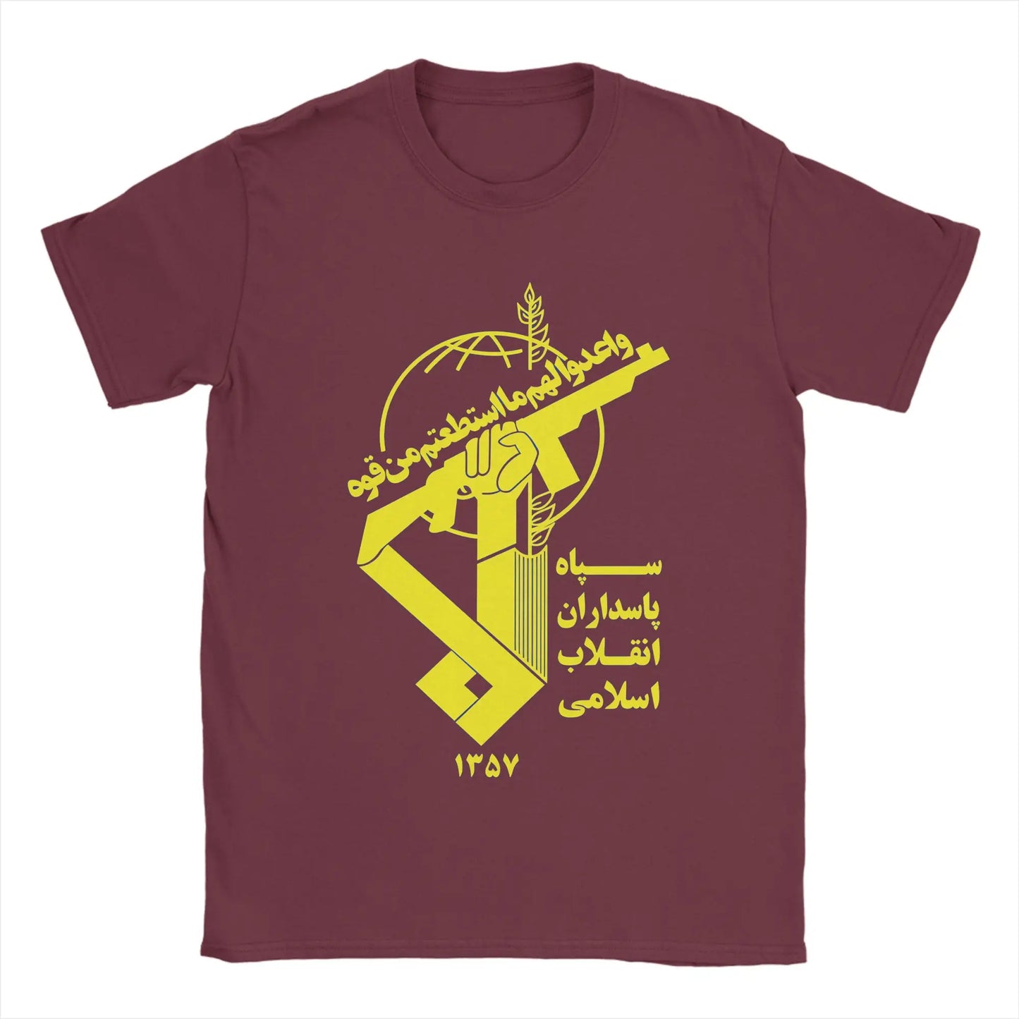 Herren IRGC T-Shirts 100 % Baumwolle Kleidung Hipster Kurzarm Rundhals-T-Shirts Neu eingetroffene T-Shirts