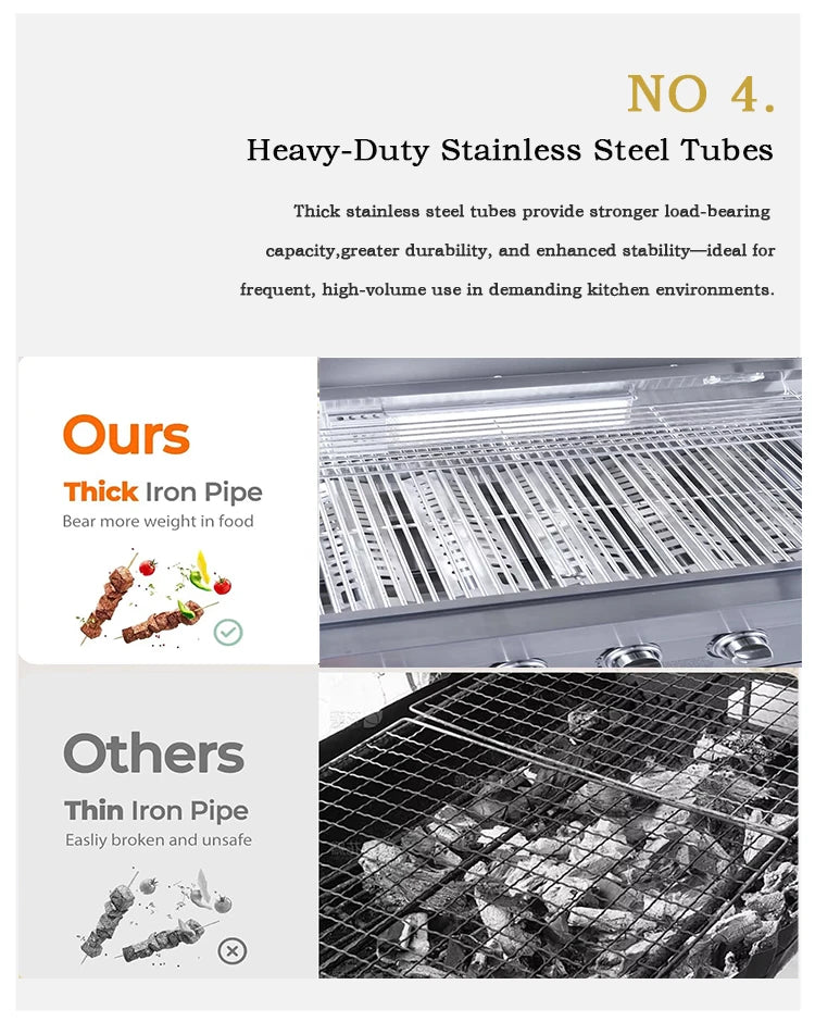 Cuisines d'extérieur modernes modulaires fonctionnelles en acier inoxydable avec grill, plaques de cuisson, évier, réfrigérateur et LED pour patio et jardin.