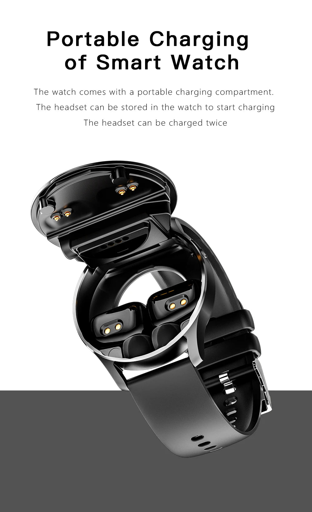 Montre Intelligente 2 en 1 X7 avec Écouteurs Montre Connectée Écouteurs Bluetooth TWS Moniteur de Fréquence Cardiaque et de Pression Artérielle Montre Sport Montre Fitness