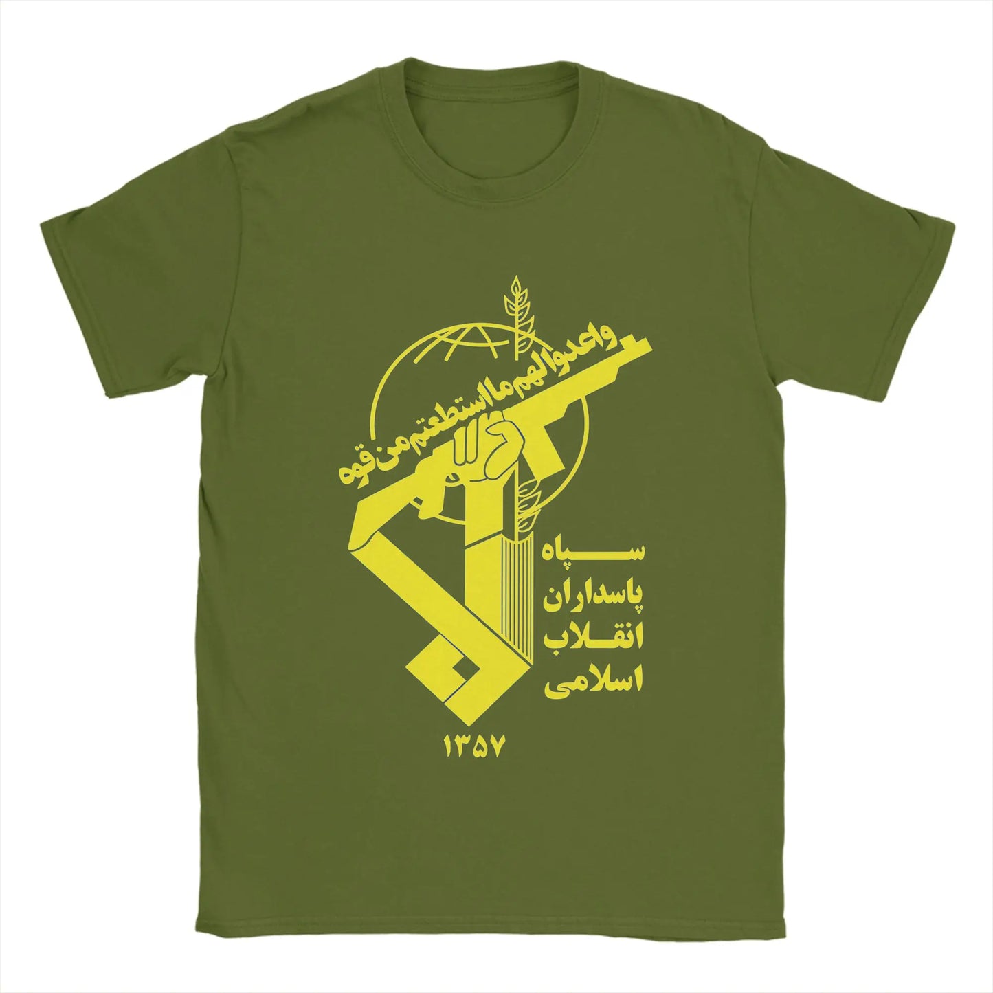 Herren IRGC T-Shirts 100 % Baumwolle Kleidung Hipster Kurzarm Rundhals-T-Shirts Neu eingetroffene T-Shirts
