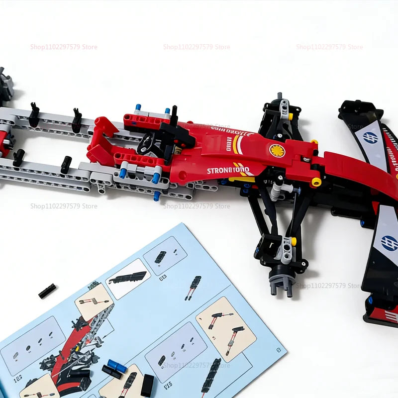 Heißes 1000+ Teile Rennwagen Modell Bausteine Set Kinder Erwachsene Kreatives DIY Spielzeug Geschenk Hochwertige Steine für Kinder, Jugendliche und Erwachsene