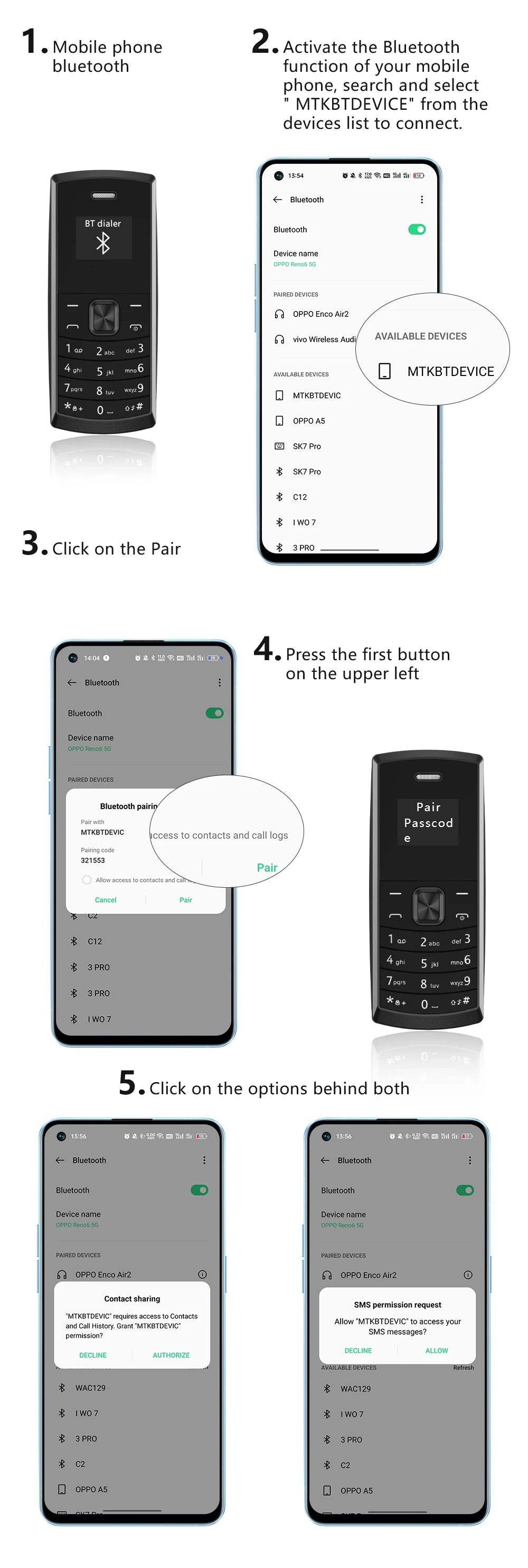 SERVO BM01 Mini Handy Magische Stimme Kurzwahl Bluetooth-Einwahl Anrufaufnahme 2 SIM Standby 2G GSM Kleines Ersatzhandy