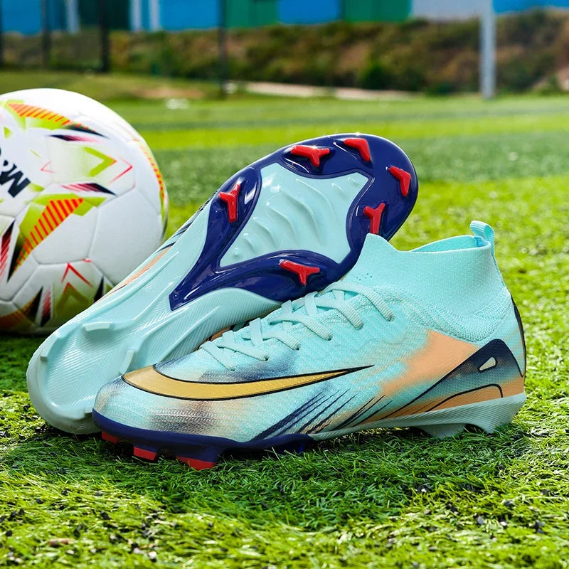 Neue Herren-Fußballschuhe Trainingsschuhe FG Ultraleichte Fußballschuhe Outdoor Drop Shipping Fußballschuhe Rutschfeste lange Stollen