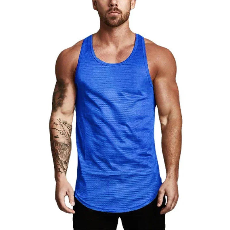 Débardeur de course pour hommes, été, sport, gilet de gym, séchage rapide, débardeur d'entraînement, maillot de corps, chemise sans manches de fitness musculation pour homme