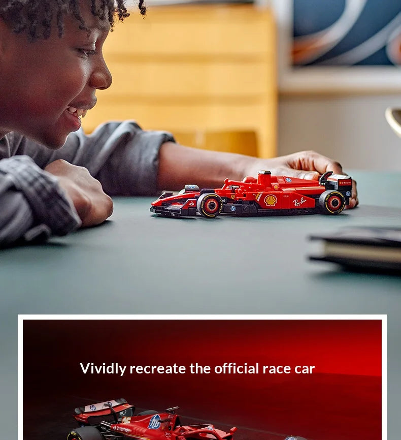 Célébration de Noël Lego 77242 Voiture de Course F1 Ferrari SF-24 Jouets pour Enfants Cadeau de Noël