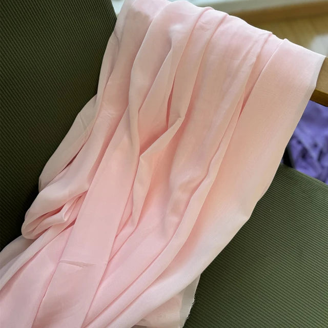 Tissu en mousseline pour robes, jupes, chemises, vêtements, décorations et projets de couture DIY, rose et violet