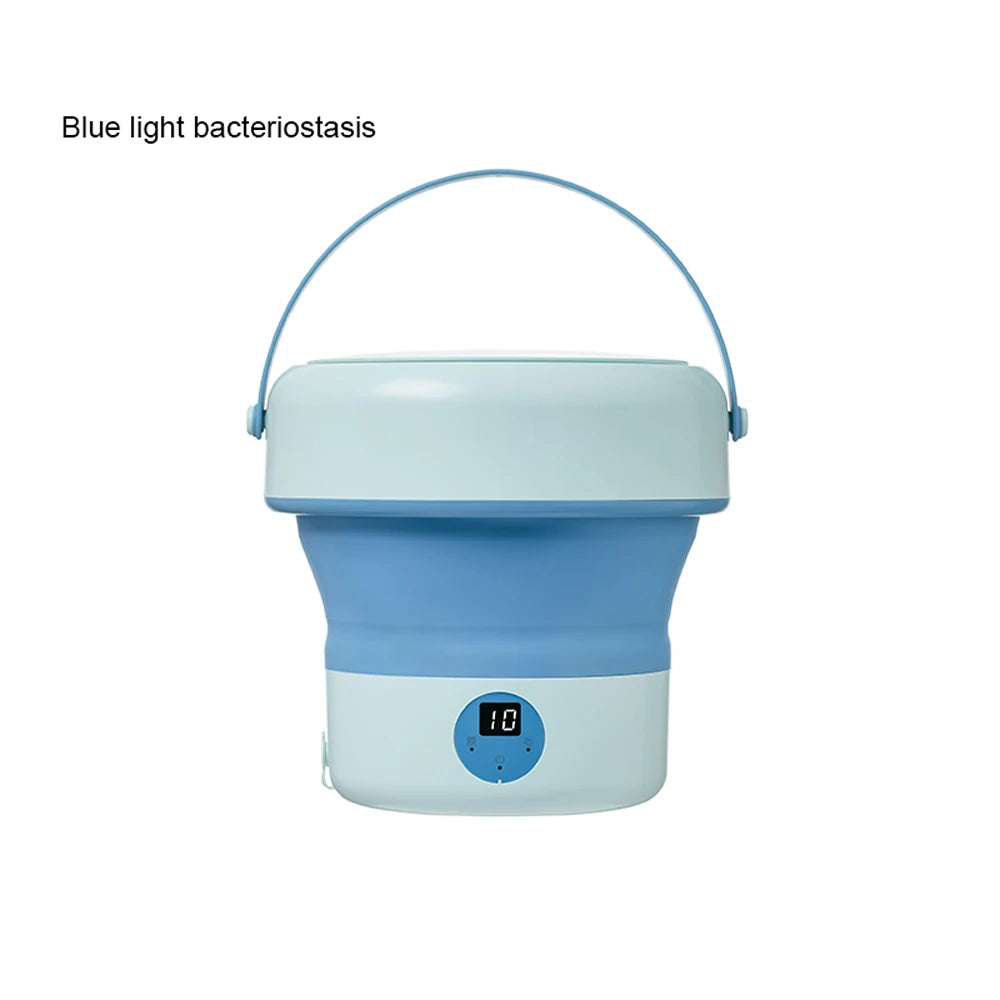 6L 11L Faltbare tragbare Waschmaschine mit Schleudertrockner für Kleidung, Reisen, Zuhause, Ultraschall-Unterwäsche, Socken, Mini-Waschmaschine 110V 220V