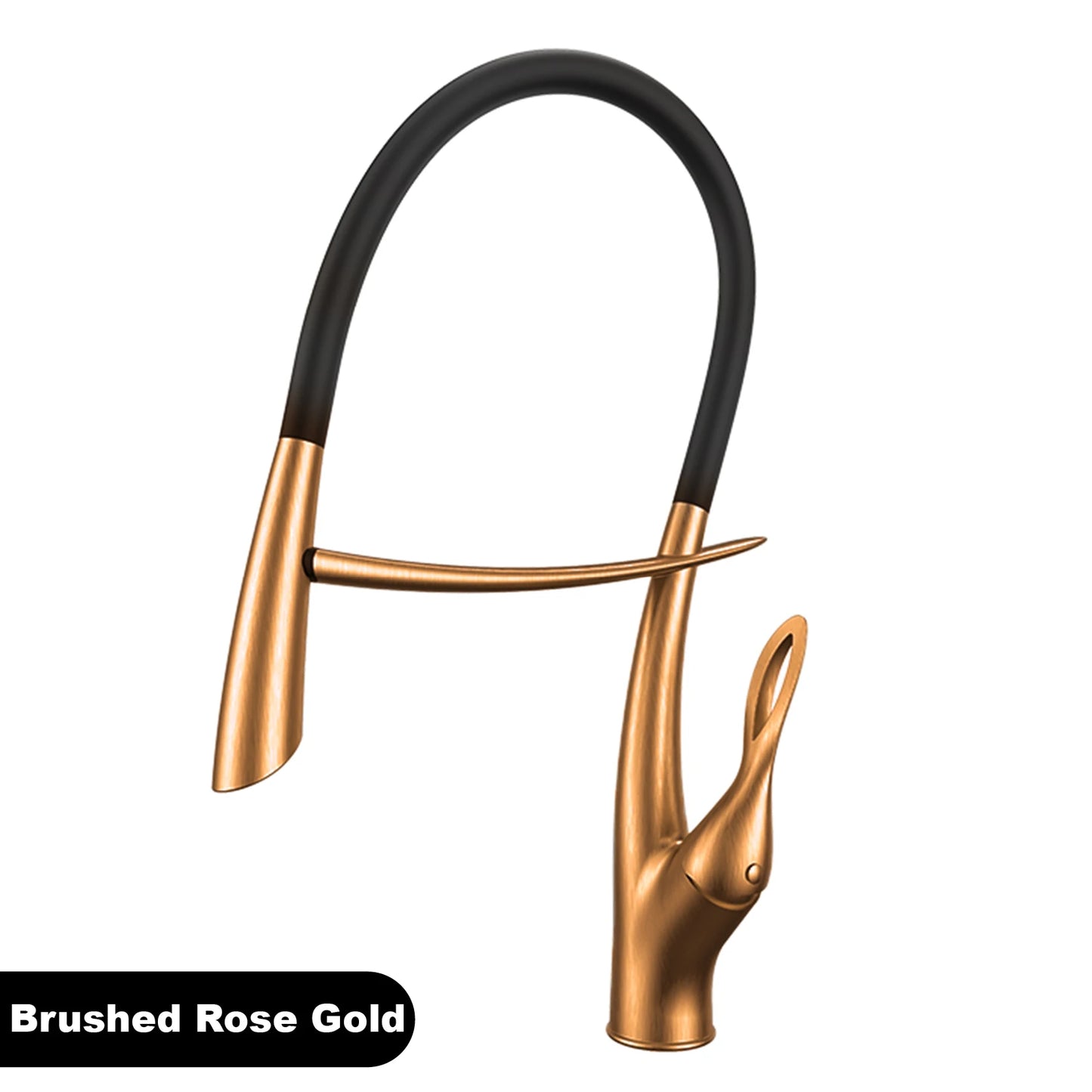 Mitigeur de cuisine Gestan en laiton brossé doré avec interrupteur tactile, cartouche céramique monotrou, robinet d'évier eau chaude et froide