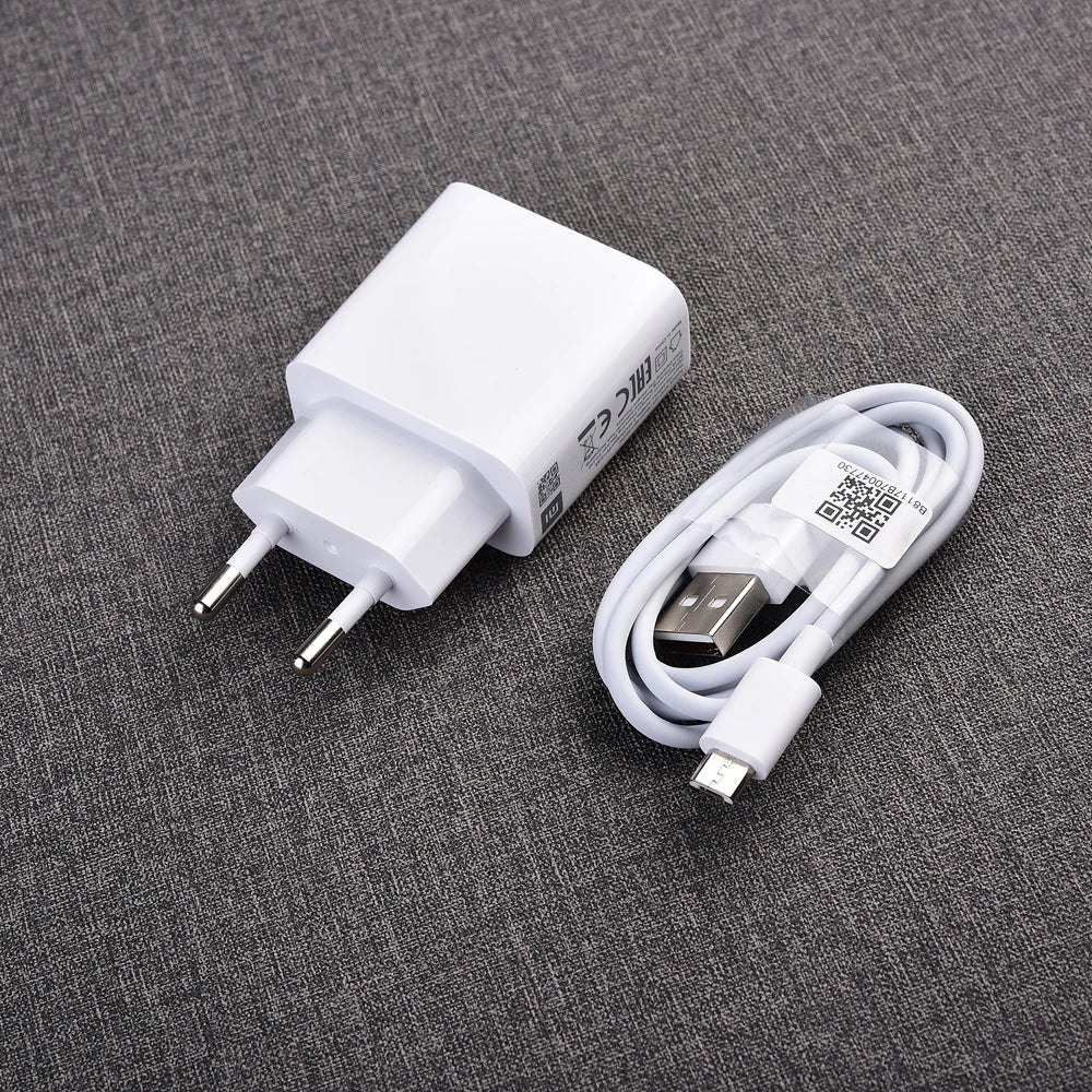 Original Xiaomi Redmi 10A 9A 8A 7A 12C 10W Charger 5V2A EU US Power Adapter USB Type C/Micro Cable For Mi 5 6 7 8 9 POCO C55 C40